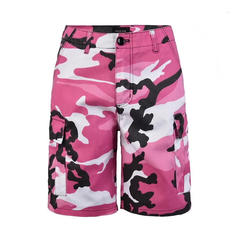 Черные противотуманные уличные джинсовые повседневные шорты серые оранжевые камуфляжные Короткие штаны летние шорты женские Milita