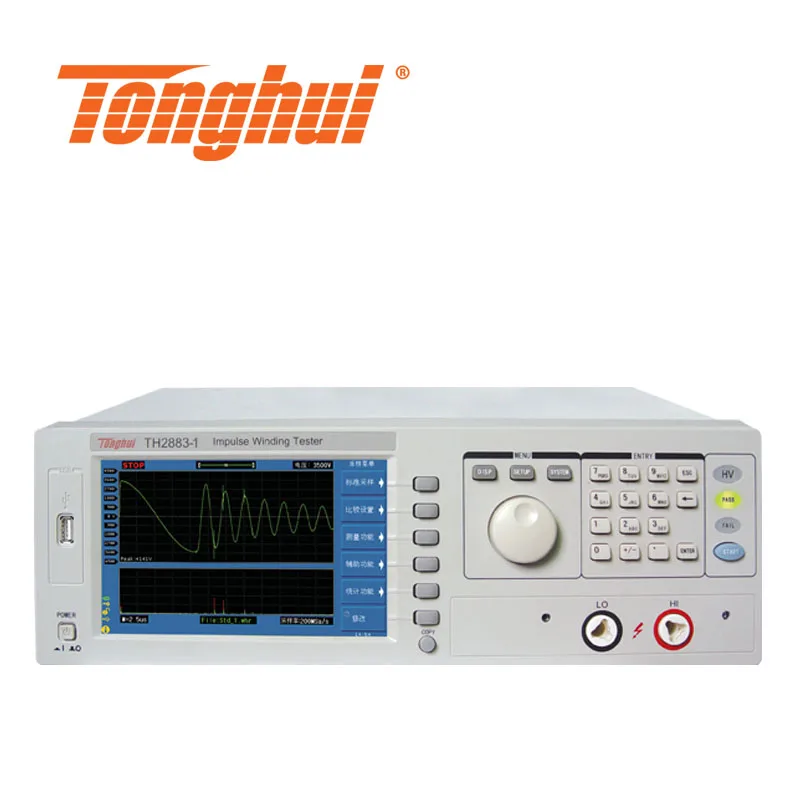 

TONGHUI TH2883-5 Impulse Winding Tester can test 10mH Inductance Wave Sampling Rate
