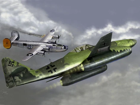 Модель самолета TRUMPETER масштаба 01319 масштаб 1/144 Messerschmitt Me 262 A-1a | Игрушки и хобби