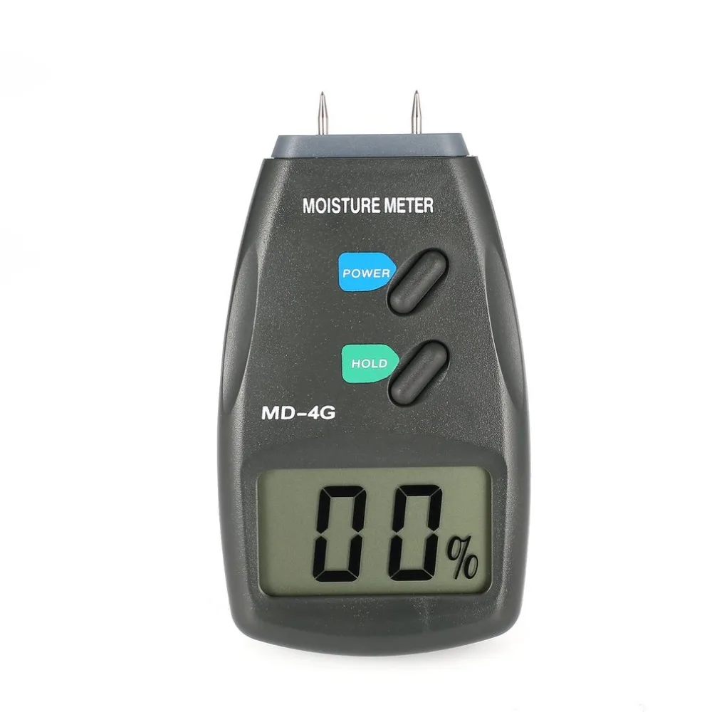 Goedkoop MD 4G 4 Pins Digital LCD Hout Vocht Vochtigheid Meter Analyzer Hygrometer Timber Vochtige Detector Tester Bereik 5% 40%
