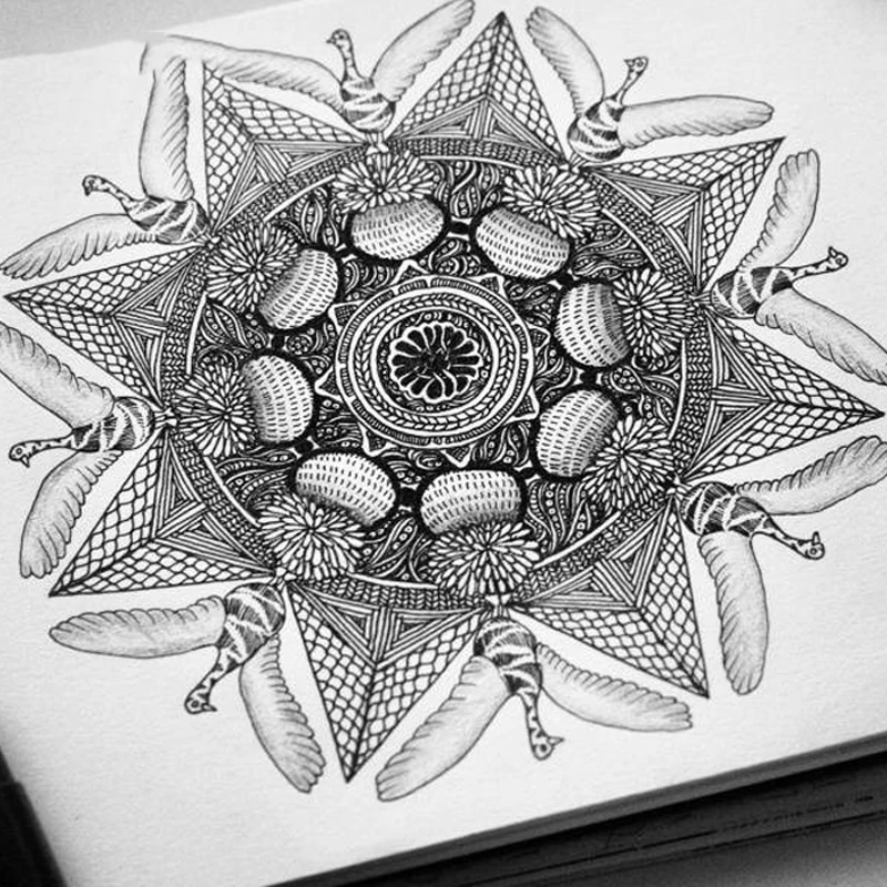 6 шт./лот подводка пигмент микрон гелевая ручка Fineliner ультратонкий художественный