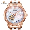 STARKING 34mm Automatic Watch Rose Gold Steel Case Vogue Dress Watches Skeleton Transparent Watch Women Mechanical Wristwatches ► Photo 2/6