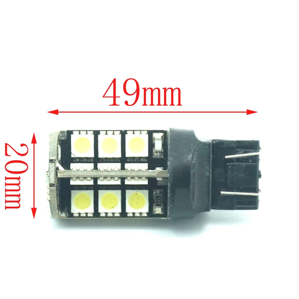 CQD-светильник 1X30 5050 SMD светодиодный T20 7440 7443 W3X16Q W21/5 W W21W тормозной светильник поворотник лампа задний фонарь Canbus без ошибок