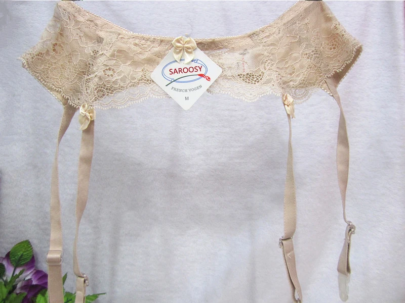 Sexy Garters Belt for Women Suspenders Three Hasp Back Adjustable for Stockings Socks M and L 2 Size