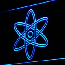 I891 символ атома Science display декор неоновый свет вывеска вкл/выкл Swtich 20+ цвета 5 размеров