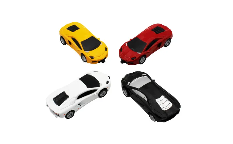 SHANDIAN Ferrari, спортивный автомобиль, USB флеш-накопитель, 4 ГБ, 8 ГБ, 16 ГБ, 32 ГБ, 64 ГБ, автомобильный u-диск, металлическая ручка, полный объем, мультфильм