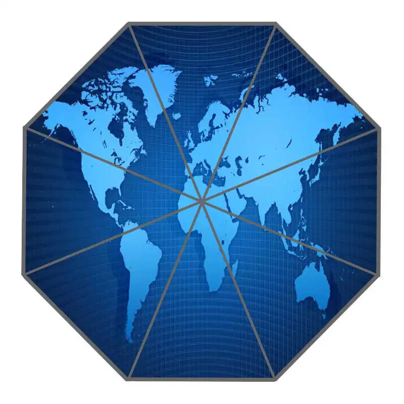 Хороший карта мира на заказ солнечный и дождливый зонтик дизайн портативный модные стильные полезные Зонты хороший подарок