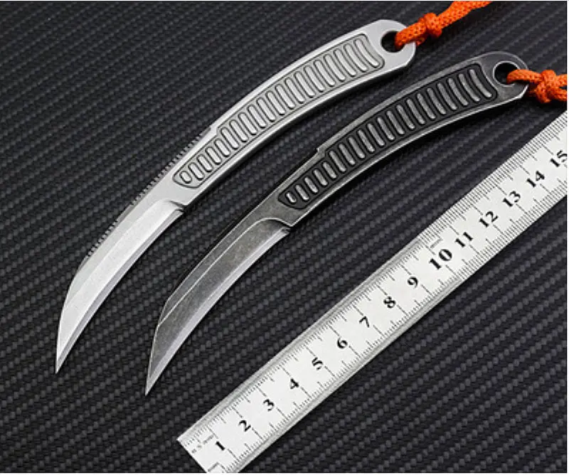VOLTRON коготь ножи походные ножи 440c стали, прямые, карманные шеи Ножи, бабочка карамбит ножи Cs go, подарок для мужчин