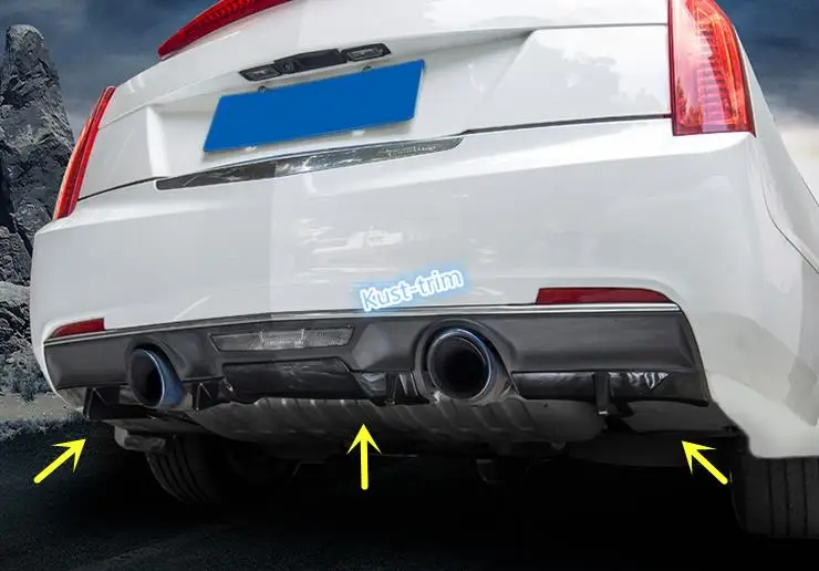 3X ABS черный задний бампер диффузор губа спойлер завод для Cadillac ATS 2014