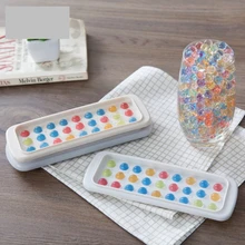 Креативный Сферический лед форма абрикосовый маленький круглые формочки для льда из ПЭНД-пластика замороженный сок плесень серый белый ящик для льда 20*7*2,1 см