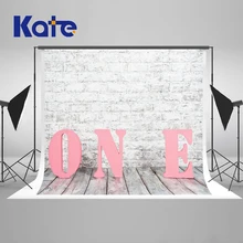 Kate Children 1ST White Brick Wall Birthday Baby shower Backdrop Photography Baby Shower Backdrop Backgrounds For Photo Studio kate shabby suitcase newborn photography props national flag baby shower backdrop cotton washable photo backdrop