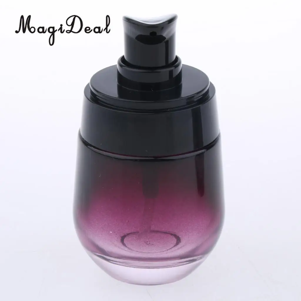 2Pcs 30ML Glass Bottle Pump Sprayer Makeup Liquids Vials - Plastic Nozzle