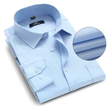 Платье рубашка мужская Плюс Размеры 5XL 6XL 7XL 8XL 9XL 10XL рубашка мужская длинным рукавом Solid белый Цвет человек Бизнес Формальная работа футболка мужской