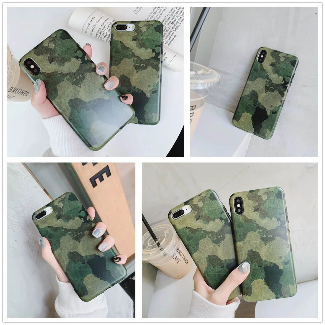 

Case for IPhone X XS Max XR Phone Cover Soft Gluefor IPhone 7 8 Plus + Military Uniform Back Coque 6S 6 Plus Protection Fundas