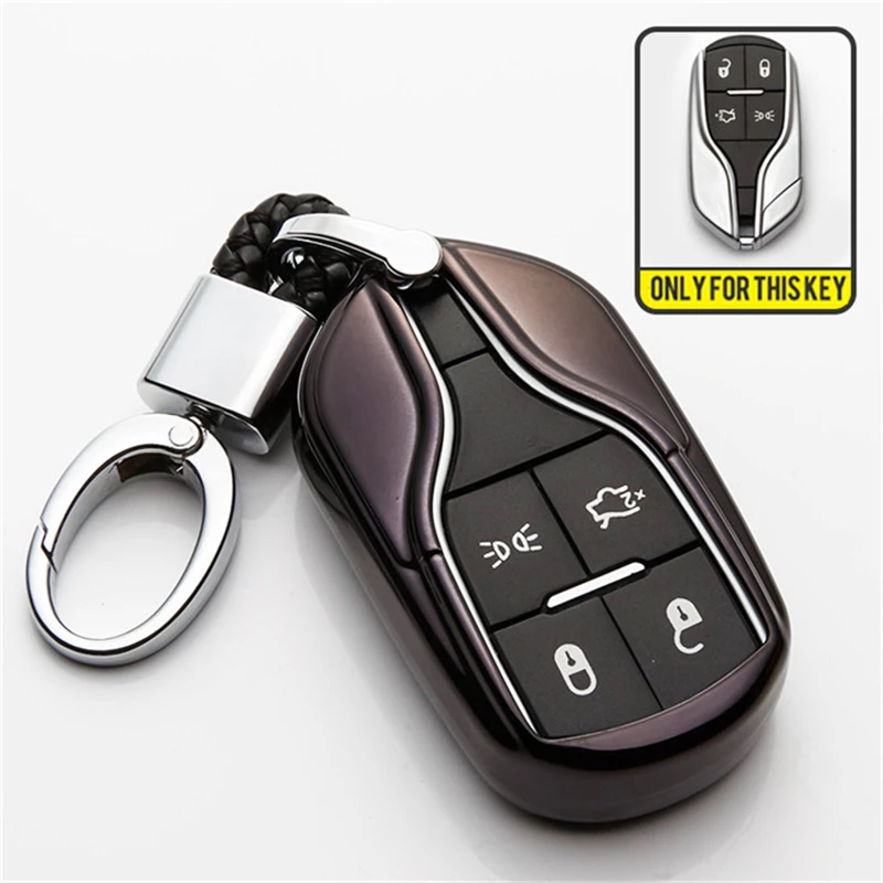 

For Maserati Ghibli Levante Quattroporte 2017 GT Granturismo Coolest GranTurismo GranCabrio TPU Car Key Cover Case Accessories