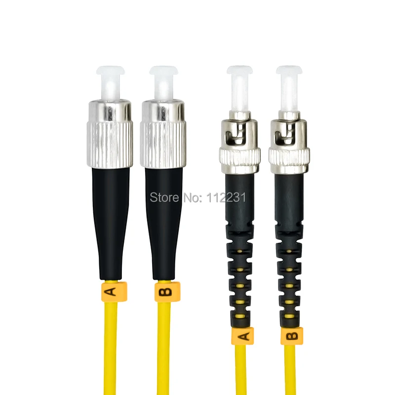 

100Meters FC to ST Duplex Singlemode Optical Fiber Patch Cord Cable,FC/PC-ST/PC,3.0mm9/125 FC-ST 100M