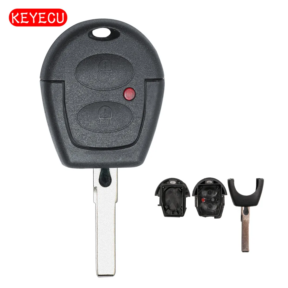 

Keyecu Remote Car Key Shell Case Fob 2 Button for VW Volkswagen Polo Golf Passat Bora Jetta Sharan