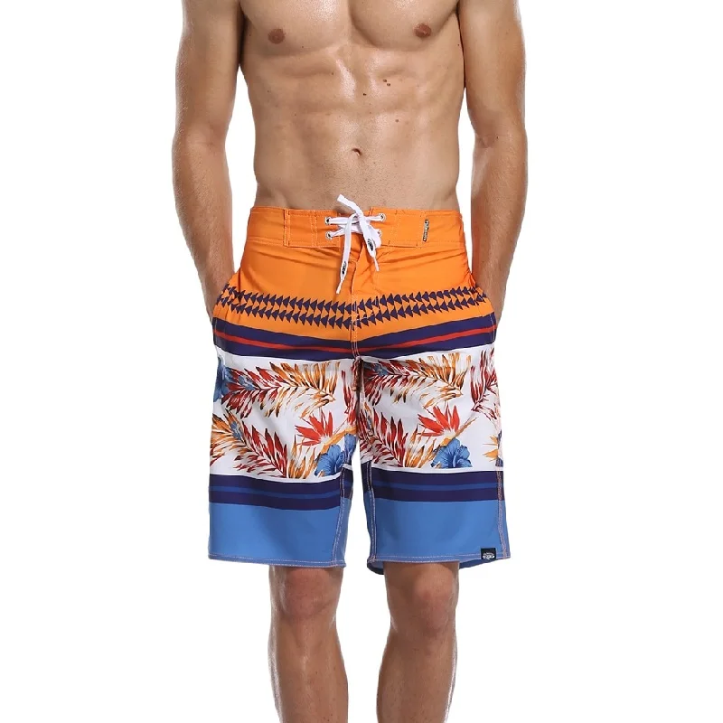 Men's Cotton Loose Board Shorts Hawaii style Printing Quick Dry Beach Shorts Men's Plus Size