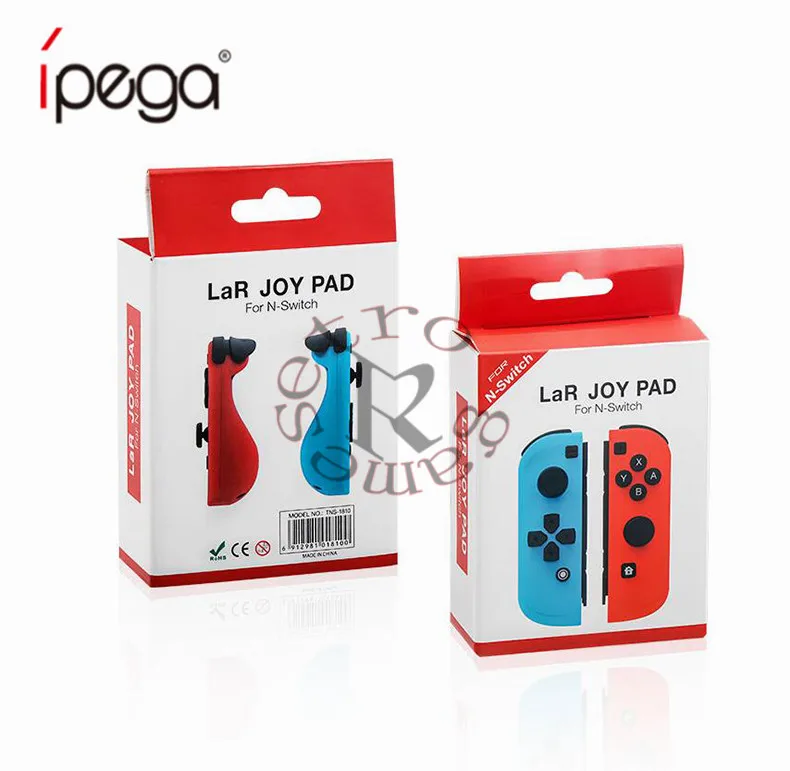 Беспроводная Bluetooth для Nintend Switch Joy-Con(L/R)-неоновый красный/неоновый синий, Joy Con игровые контроллеры совместим с для NS - Цвет: RED