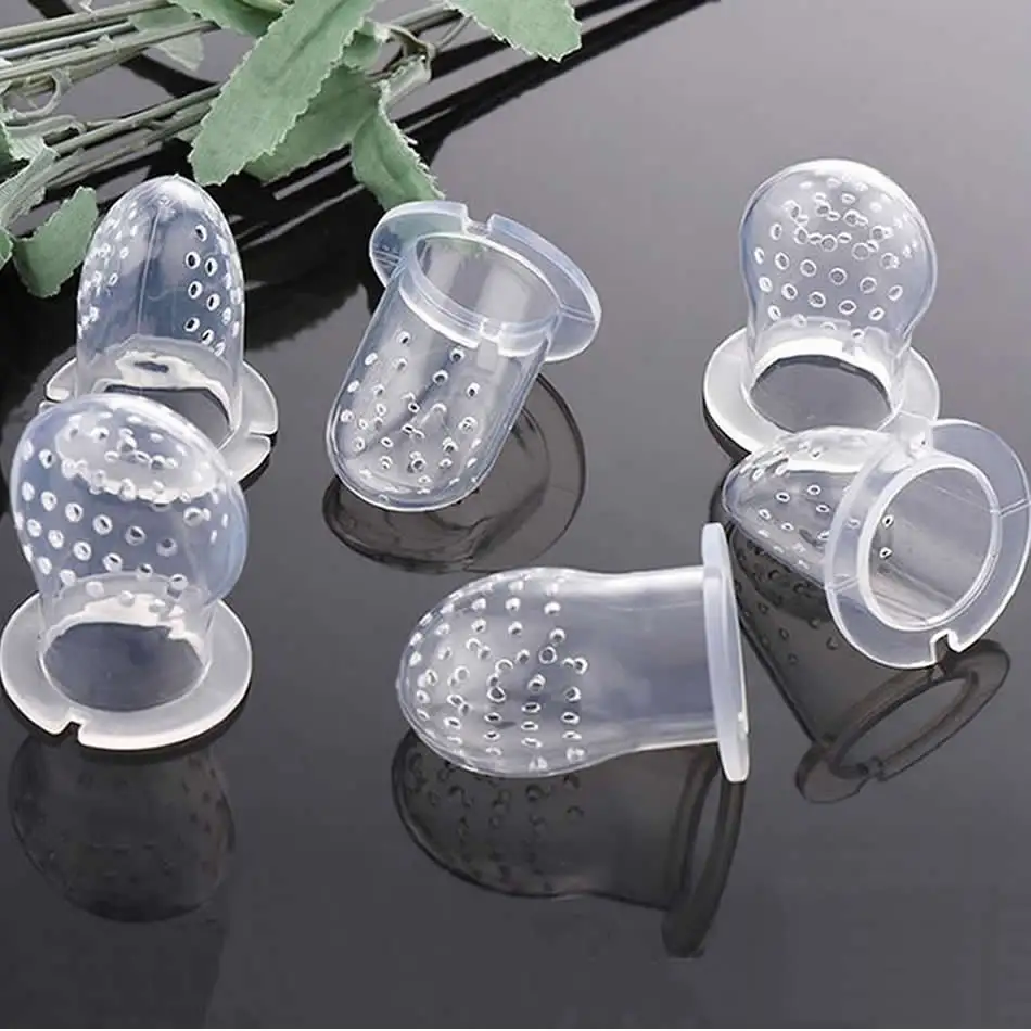 Bebé silicona Chupetes seguro bebé alimentador Alimentación herramienta Pezones gel de sílice bebé fruta silicona chupetes de alimentacion