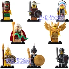 DR TONG X0163 Super Heroes Pharaoh Atlantis Mummy Viking Egyptian Aztec Warrior Barbarian Building Blocks Toys