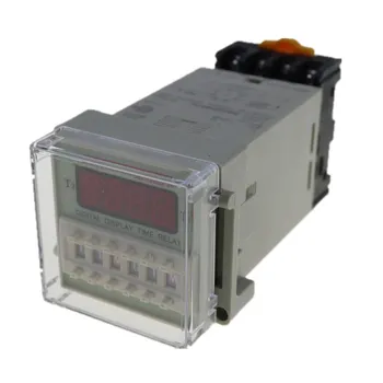 

Digital display time relay DH48S DH48S-S cycle control relay 0.1S-99H 8PIN with base DC12V/24V/36V/AC110V/220V/380V