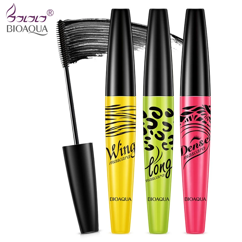 

BIOAQUA Brand Mascara False Eyelashes + Mascara 3D Fiber Makeup eyelashes Lengthening mascara Volume Express Maquiagem Eyelash