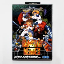Sega MD games card-Gunstar Heroes с коробкой для игровой консоли sega MegaDrive 16 bit MD card