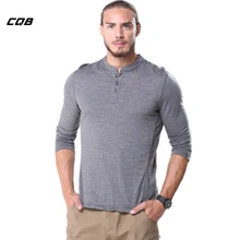 Тактические CQB Для мужчин рубашки физической подготовки Топ Slim Fit Открытый военный длинный рукав Термальность теплая футболка Кемпинг футболка