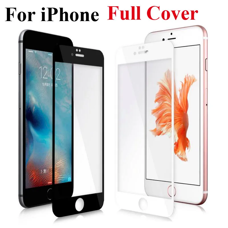 GerTong полное покрытие закаленное стекло для iPhone X 7 6 6S Plus 5 5S SE 6Plus XS Max XR Защита экрана