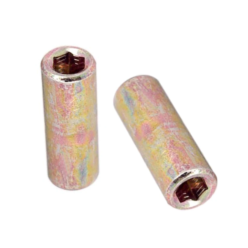 2 pcs 8mm/9mm Metal Guitar Bass Truss Rod Buckles Connect Adjust Cap Connector for Electric Guitar Parts