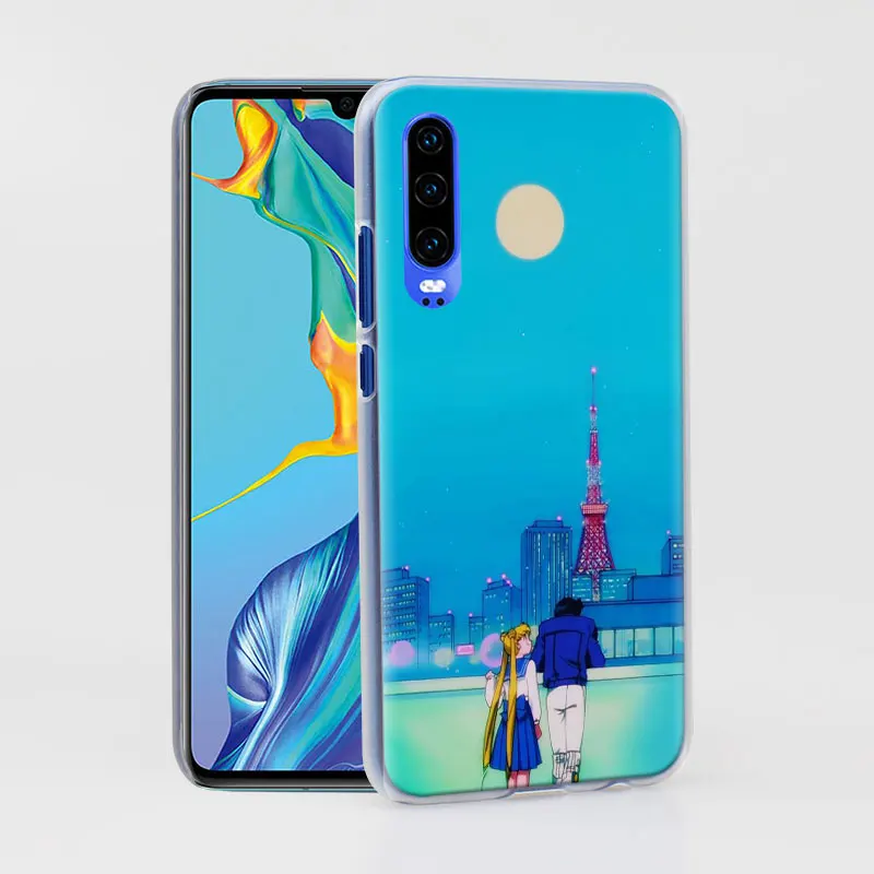 Девушка Сейлор Мун чехол для телефона аниме coque для huawei P30 Pro P10 P20 P30 Lite P8 P9 Lite P Smart Plus чехол