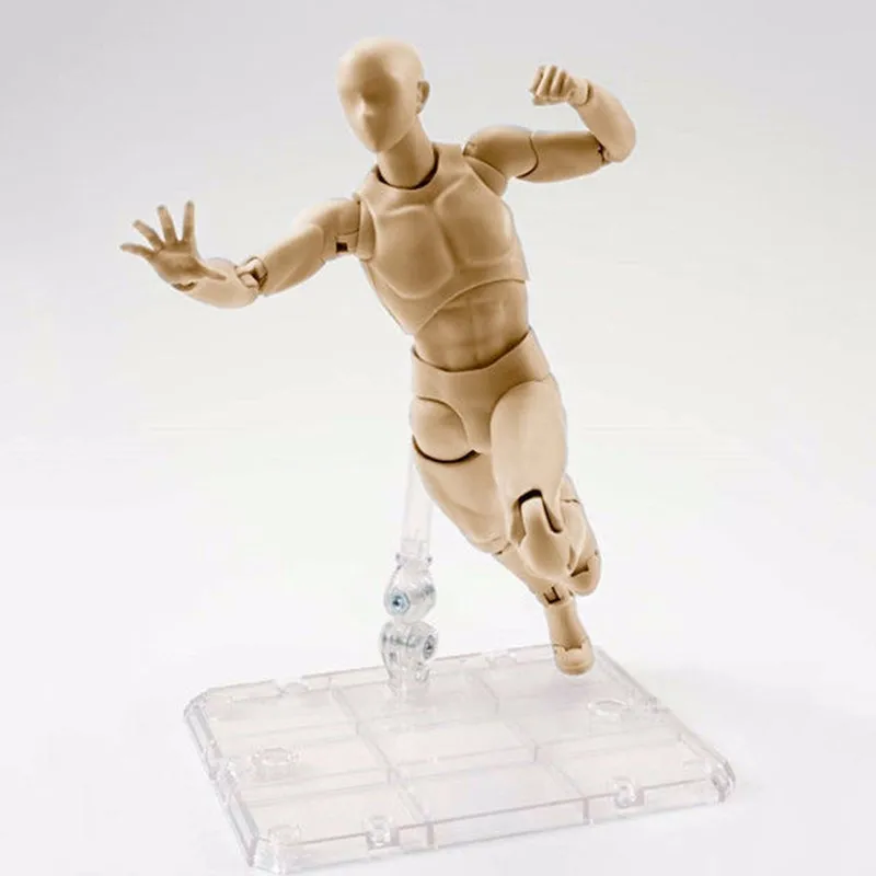 6 Types Body KUN Body Chan SHFiguarts PVC Action Figure DX SET Figma He She Solid Black Pale Orange Gray Ver In Box (15)