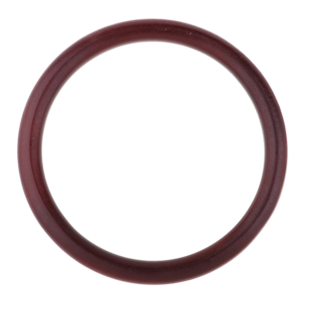 2pcs Wooden Round Shaped Handles Replacement for Handmade Bag Frame Purse Handle Shopping Tote
