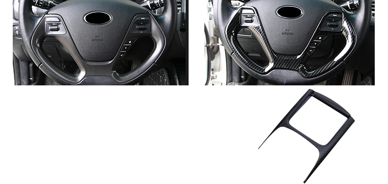 Lsrtw2017 панель рулевого колеса автомобиля Панель управления окном дверная чаша панель для Kia K3 Kia Cerato интерьерные молдинги аксессуары