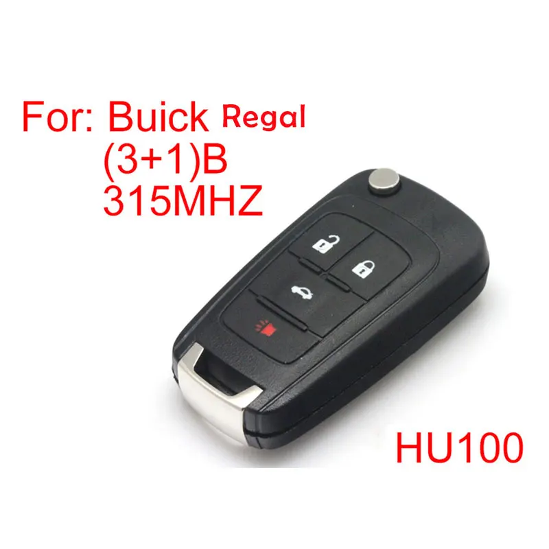 

Car alarm china Buck Regal remote key 3+1 buttons 315MHZ remote car alarm Free Shipping