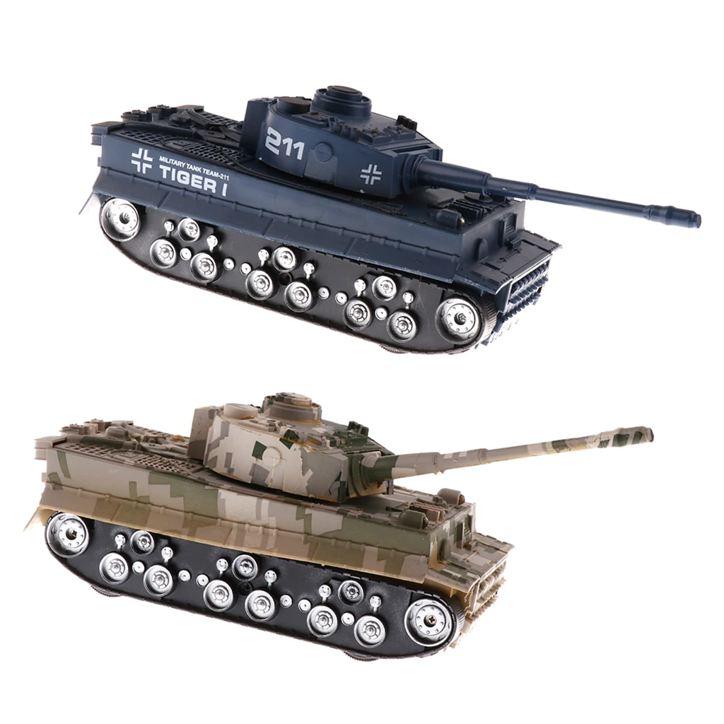 

2 Pieces 1/32 German Tiger Battle Tank WWII Army Vehicle Model Toy