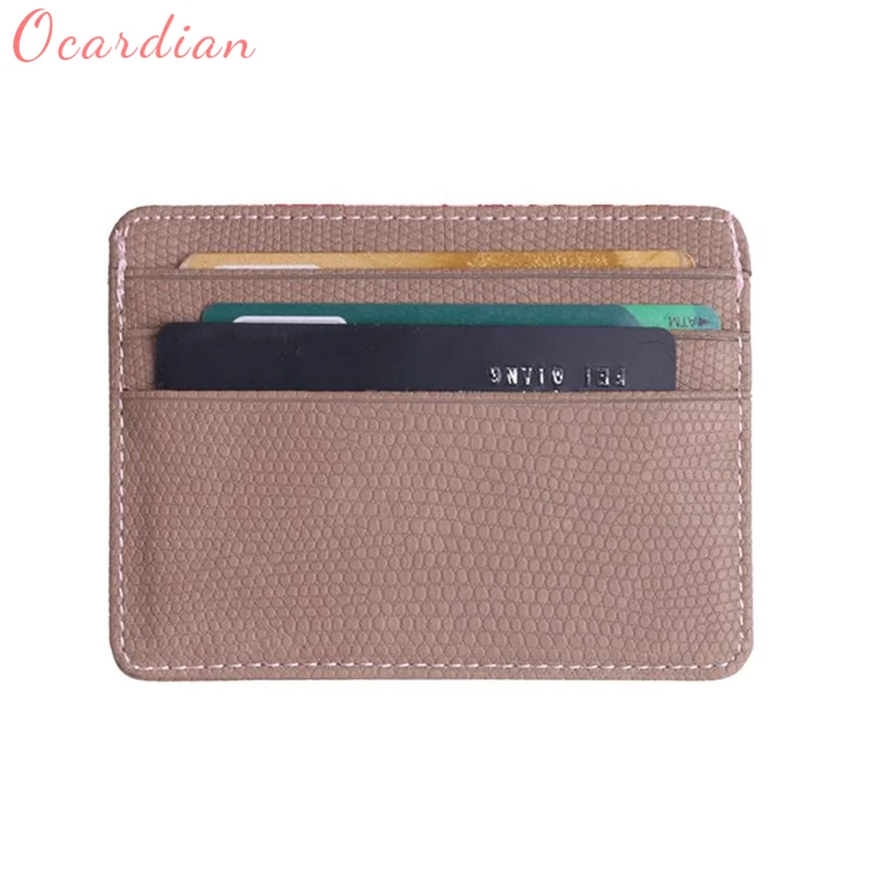 

2018 Ocardian New Fashion Women Lichee Pattern Bank Card Package Coin Bag Card Holder ID Card Ticket Organizer Case hot C0220