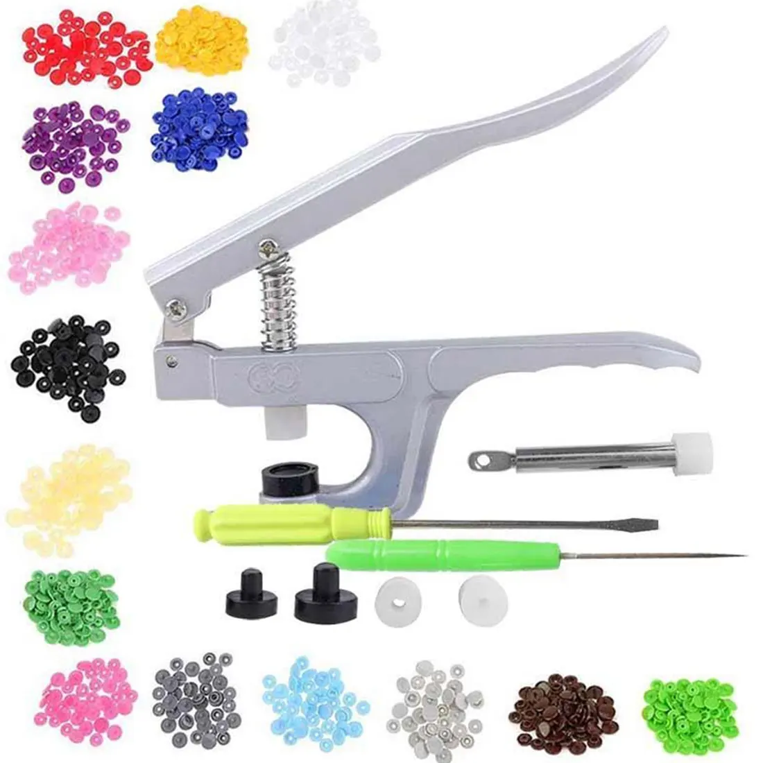 

Hand press plier Metal Press Pliers Tools for Kam Snap Pliers Fastener Plastic Snap Pliers Used for T3 T5 T8 1Set