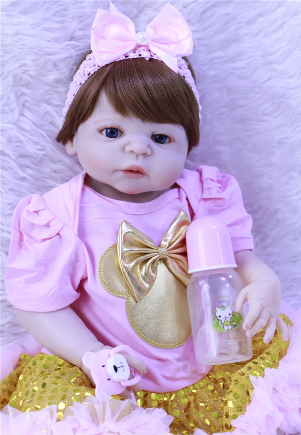 Bebe Reborn виниловое боди для девочек 23 ''реалистичные куклы allive малышей