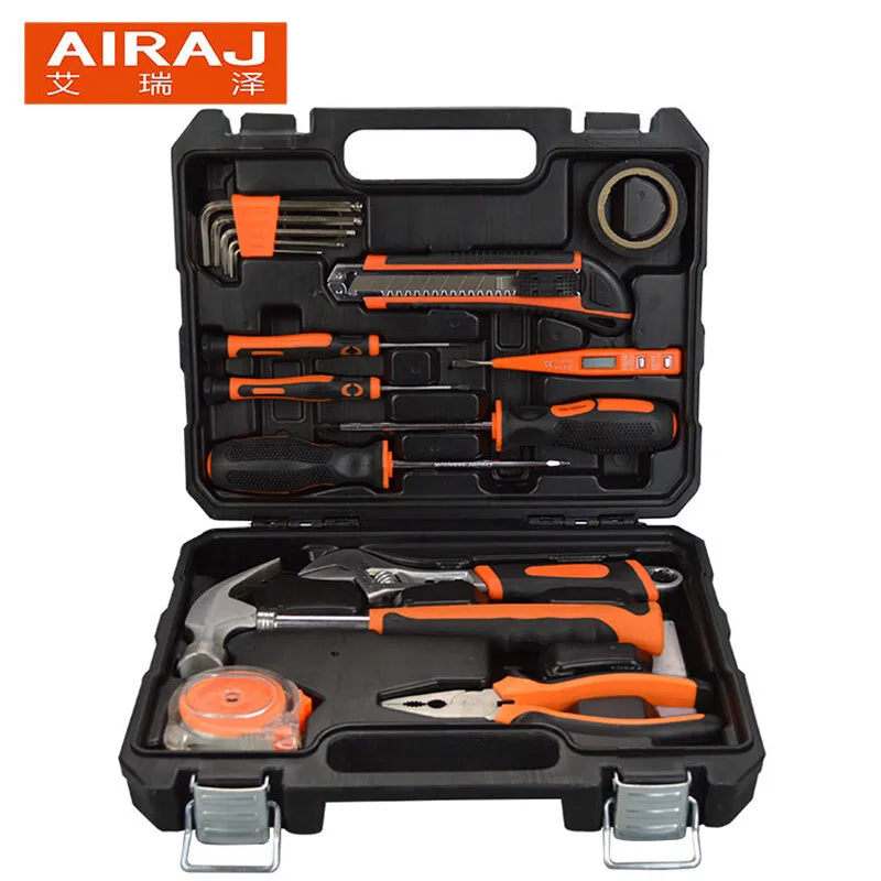 26pcs AIRAJ многофункциональный бытовой набор инструментов для ремонта автомобиля и мотоцикла Отвертка гаечный ключ плоскогубцы Набор ручного инструмента комбинация - Цвет: 26pcs