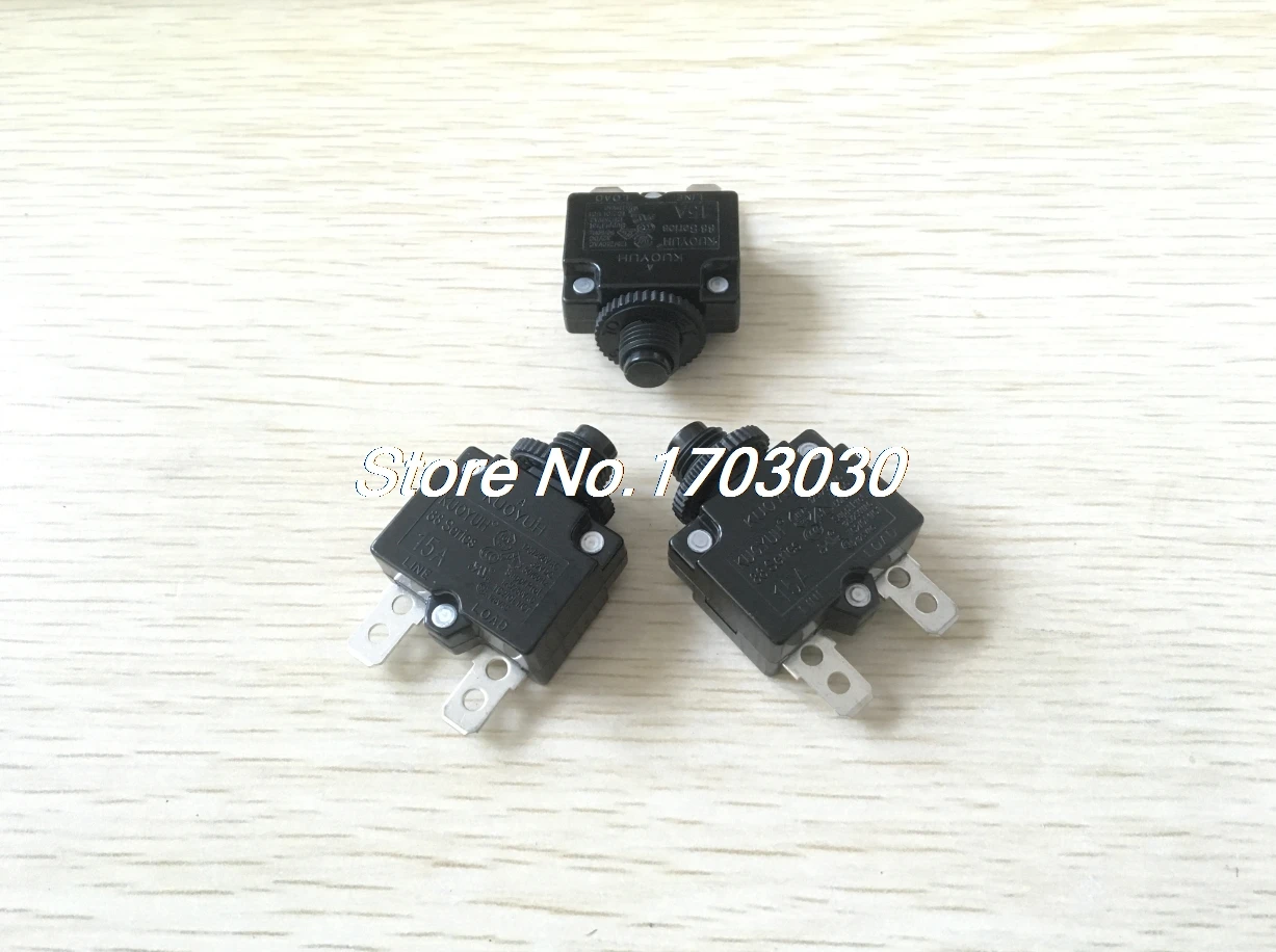 10 Pcs 15a Amp Reset Button Fuse Thermal Overload Fuse Fuse Thermal Fuse Ampsfuse 15a Aliexpress