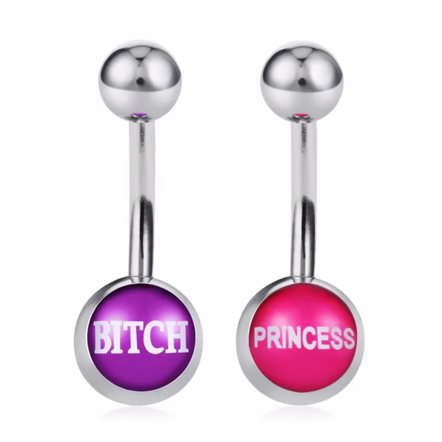2pcs/lot Funny Belly Button Rings Sexy Belly Rings Womens Navel