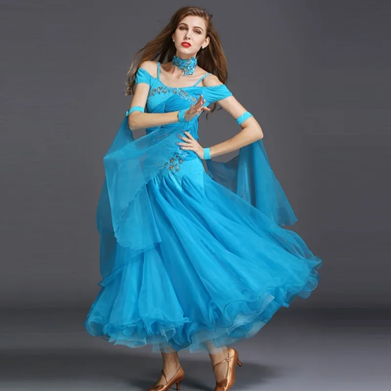 Бальные платья для конкурса бальных танцев стандартные женщин|ballroom waltz dresses|waltz