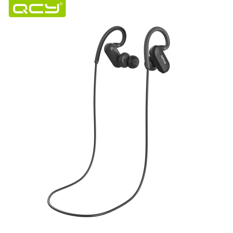 QCY QY31 Bluetooth наушники IPX4 устойчивое наушники ушные крючки Беспроводные спортивные наушники с микрофоном - Цвет: Black