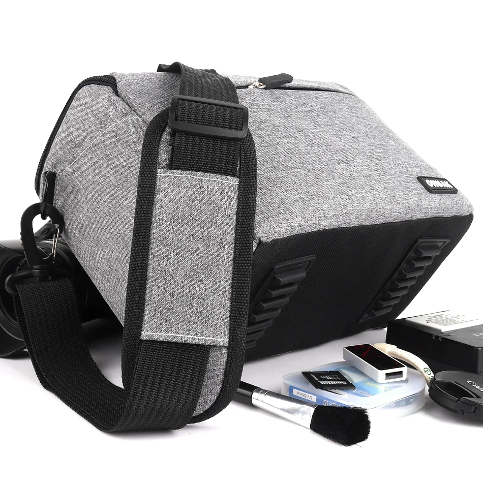 Фото DSLR камера сумка чехол полиэстер сумка на плечо для Canon EOS 200D 100D 77D 600D 700D 750D 6D 60D 1300D 1200D Фото Сумка