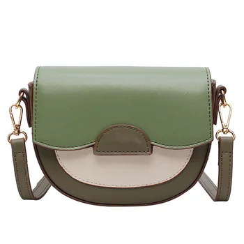 

Mini Hit Color Ladies Saddle Bag 2019 Messenger Bag Ladies Shoulder Messenger Bag Ladies Leather Handbag