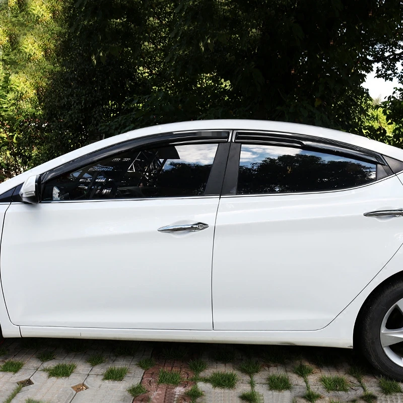 Для hyundai Elantra 2016 2017 2018 хромированное автомобильное Окно Солнцезащитный козырек