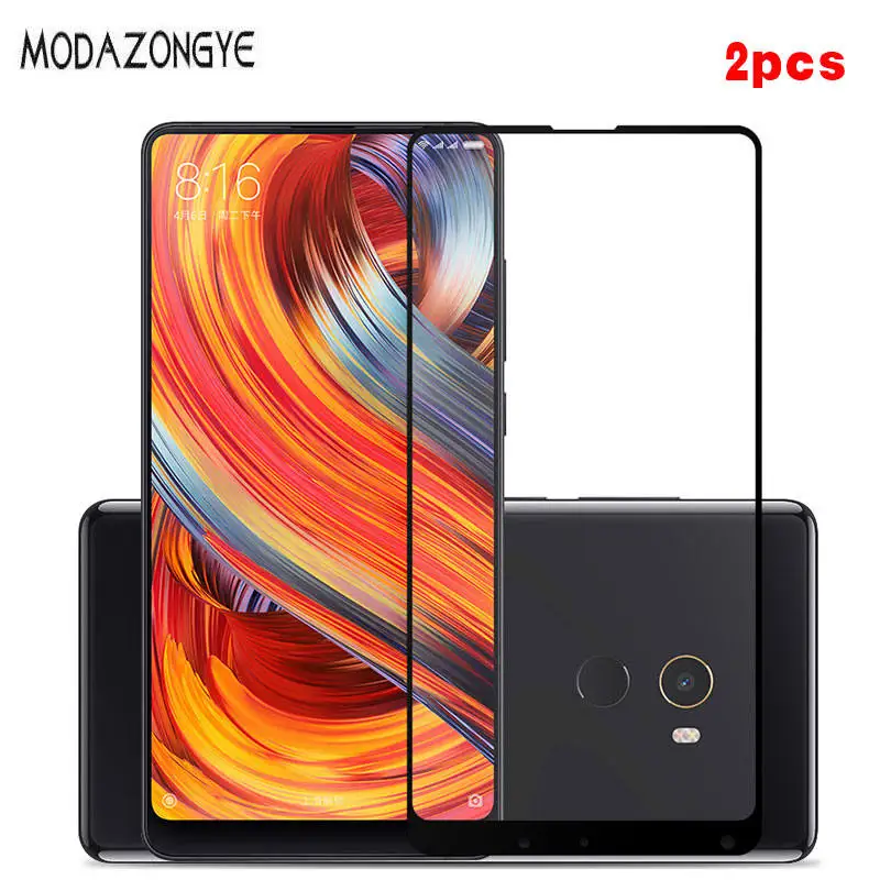 

For 2pcs Xiaomi Mi Mix 2 Tempered Glass Xiaomi Mi Mix2 Screen Protector Full Cover Glass Film For Xiaomi Mi MIX 2 Pro