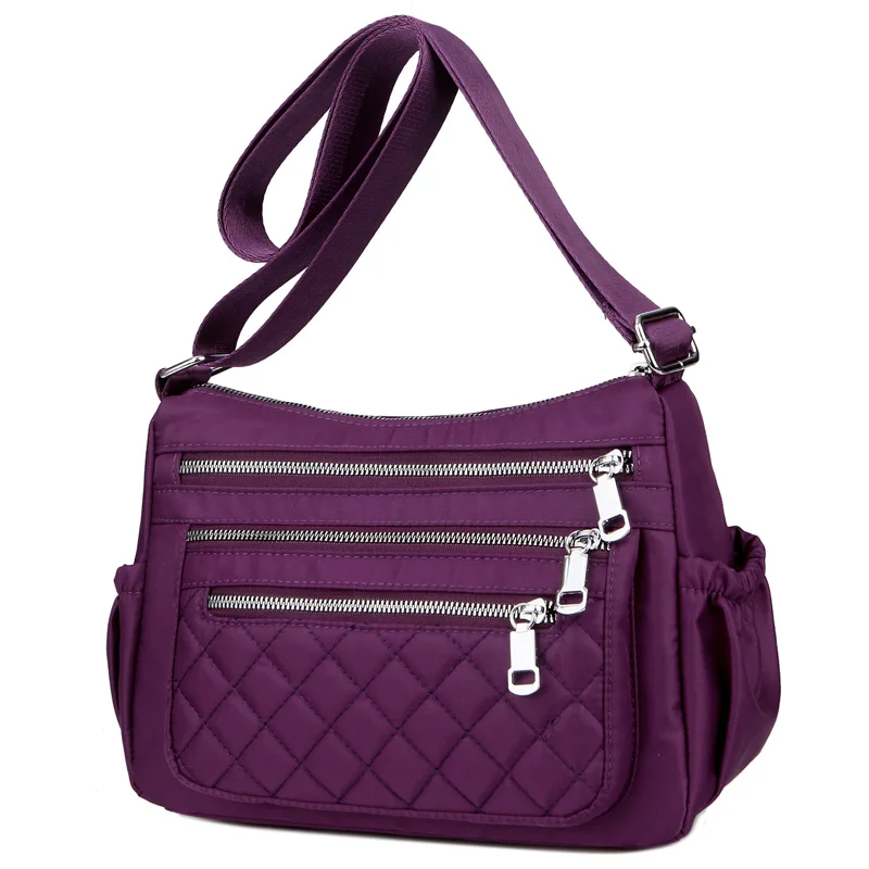 Женская нейлоновая сумка-мессенджер для девочек, сумка через плечо с множеством карманов, женские сумки на плечо, повседневные женские сумки